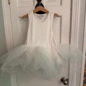 White Kids Formal Dress